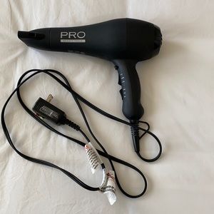 Black Pro Hair Dryer with Cool Setting